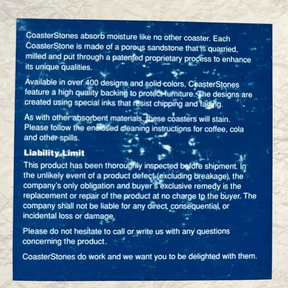 Set of 4 NIB CoasterStone Saxophone coasters - Picture 2 of 3